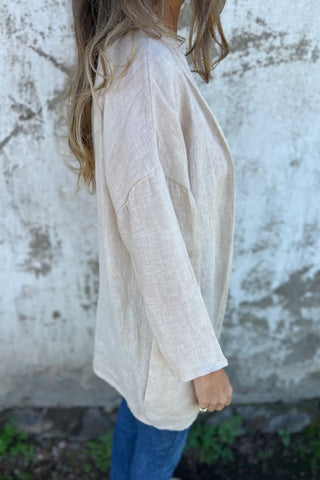 Ruched 3/4 Sleeve Cardigan