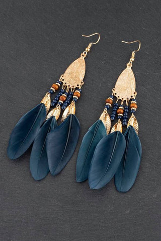 Vintage Feather Earrings