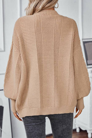 retro single breasted loose sweater Cardigan