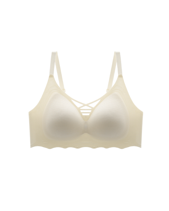 Ultra-Smooth Mesh Design Wireless Bra