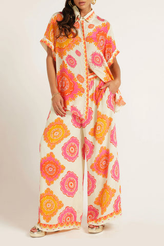 Loose Pattern Printed Two Piece Sets