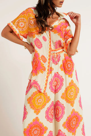 Loose Pattern Printed Two Piece Sets