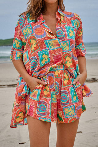 Loose Pattern Printed Two Piece Sets