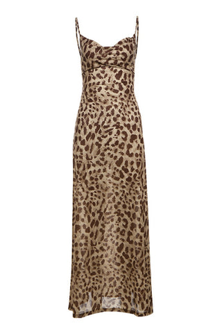 Leopard print Cami maxi dress