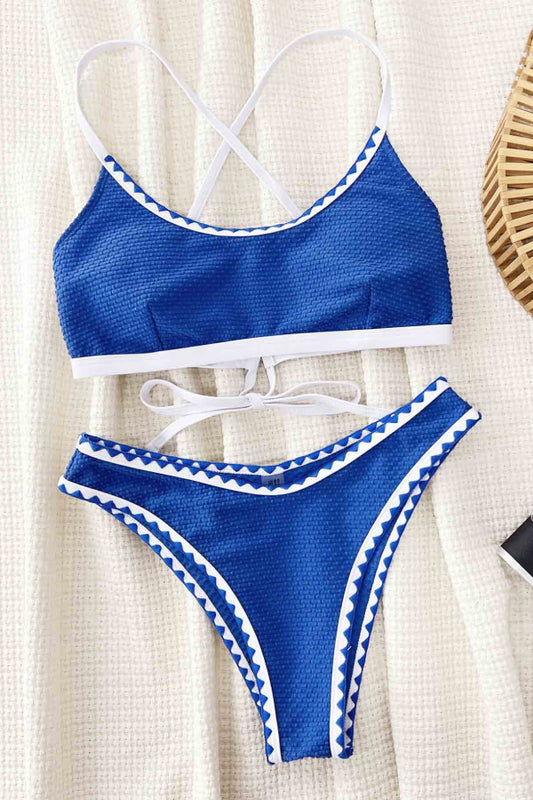 Small Lace Two-piece Bikini Swimsuit Set