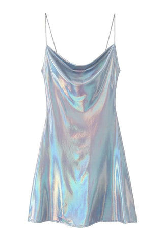 Metallic Cami Mini Dress