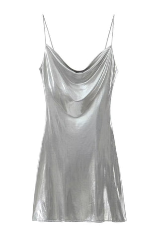 Metallic Cami Mini Dress