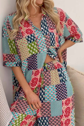 Loose Pattern Printed Two Piece Sets