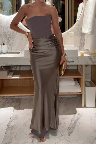 sexy backless slim evening maxi dress