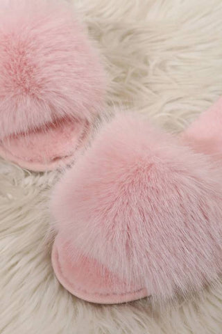 Fuzzy Panel Bedroom Slippers