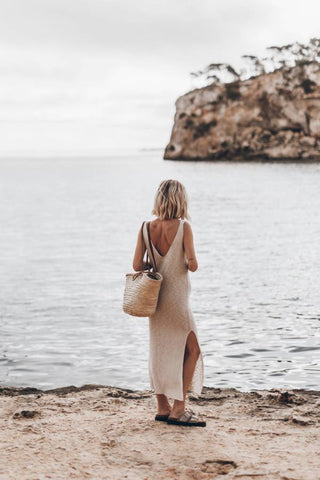 The Light Thin Knit Midi Dress