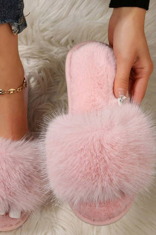 Fuzzy Panel Bedroom Slippers