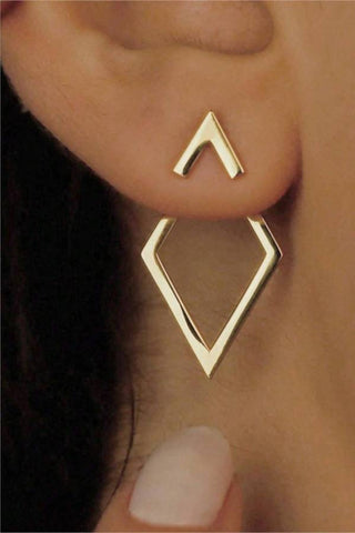 Geometric Minimalist Triangle Earrings