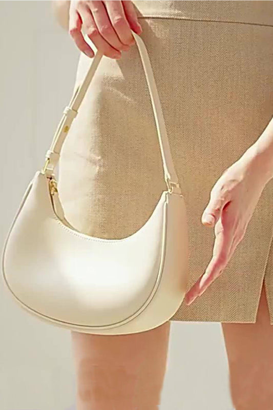 Simple Underarm One-Shoulder Cross-Body Half-Moon Bags