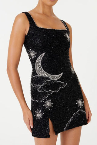 Sparkling Sequined Strap Mini Dress