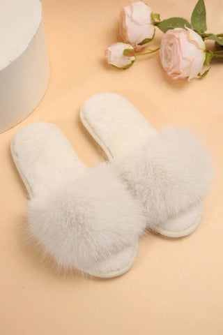 Fuzzy Panel Bedroom Slippers