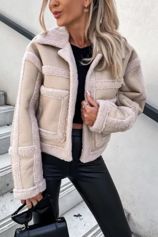 Faux Fur Suede Thick Jacket