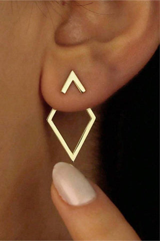 Geometric Minimalist Triangle Earrings