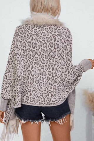 Loose Bat Sleeve Sweater Cape Cardigan