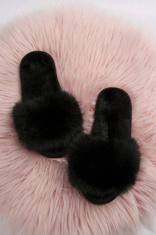 Fuzzy Panel Bedroom Slippers