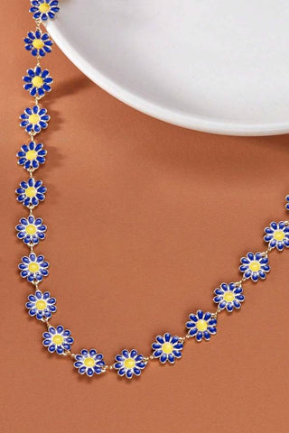 Daisy collarbone chain necklace