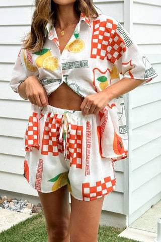 Loose Pattern Printed Two Piece Sets