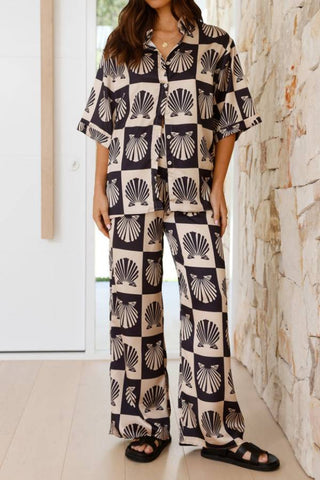 Loose Pattern Printed Two Piece Sets