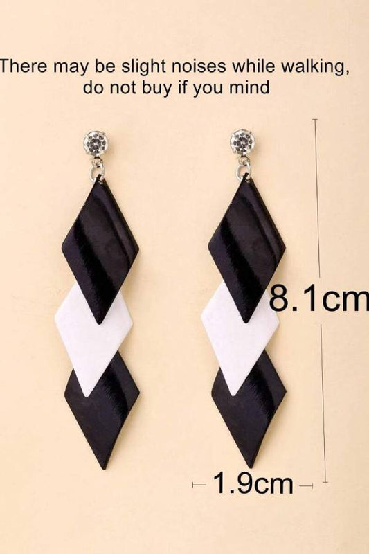 Geometric Drop Earrings