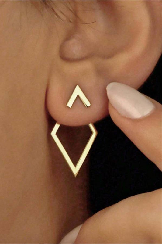 Geometric Minimalist Triangle Earrings